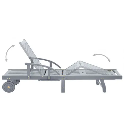 Leżak ogrodowy ze stolikiem Solar