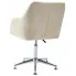 Nowoczesne tapicerowane kremowe krzesło biurowe Dakar
