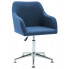 Niebieskie nowoczesne biurowe krzesło obrotowe - Dakar