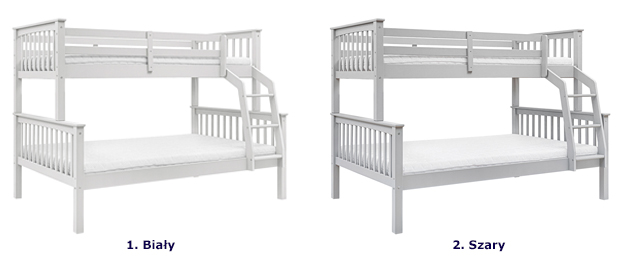 Kolorystyka piętrowego łóżka dla dzieci Toca 3X