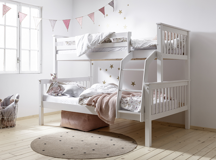 Drewniane piętrowe łóżko dziecięce Toca 3X