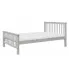 Szare drewniane łóżko dziecięce 120 cm Dekoma 5X