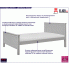 Szare sosnowe łóżko dziecięce 120 cm Eling 3X