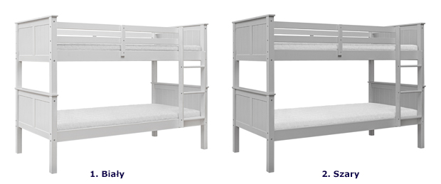 Kolorystyka pietrowego łóżka dla dzieci Isadora 4X