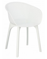 Ażurowe krzesło białe - Bliss w sklepie Edinos.pl