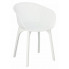 Białe krzesło Bliss komfortowe