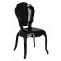 Czarne krzesło Rivio ludwik