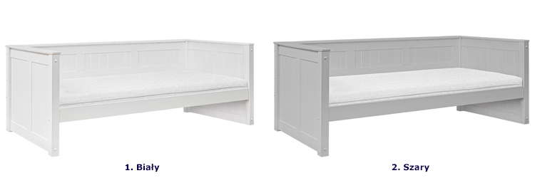 Kolorystyka łóżka daybed z szufladą dla dzieci Isadora 7X