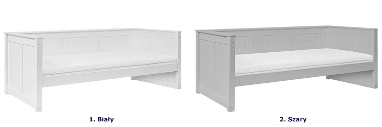 Kolorystyka łóżka daybed z szufladą dla dzieci Isadora 7X