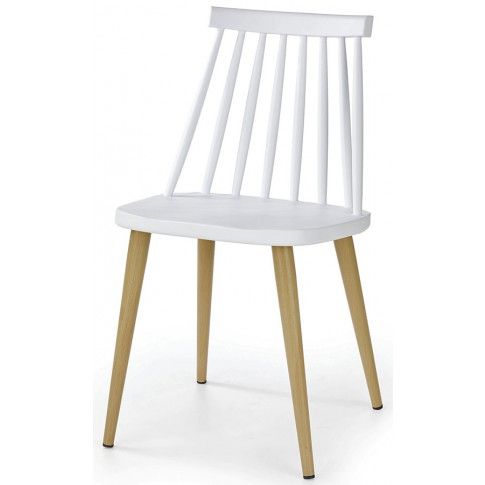 Zdjęcie produktu Minimalistyczne krzesło Erfan - białe.