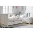 Białe drewniane łóżko dziecięce z szufladą leżanka daybed Eling 7X
