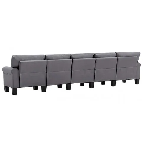 Dekoracyjna 5-osobowa jasnoszara sofa Alaia 5X