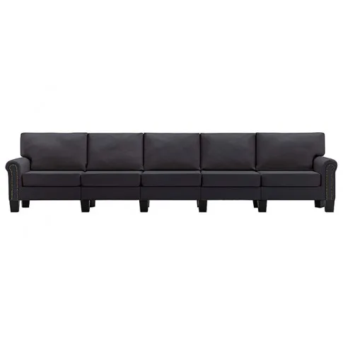 Dekoracyjna 5-osobowa ciemnoszara sofa Alaia 5X