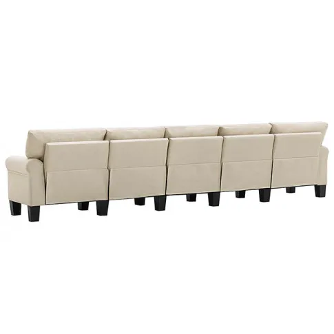 Dekoracyjna 5-osobowa kremowa sofa Alaia 5X