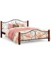 Jednoosobowe łóżko czereśnia antyczna - Lomes 120x200 w sklepie Edinos.pl