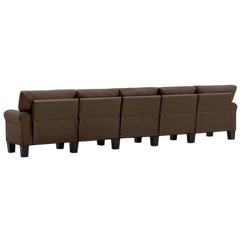 Dekoracyjna 5-osobowa brązowa sofa Alaia 5X