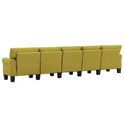 Dekoracyjna 5-osobowa zielona sofa Alaia 5X 