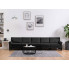 Dekoracyjna 5-osobowa czarna sofa Alaia 5X