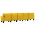 Dekoracyjna 5-osobowa żółta sofa Alaia 5X