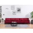 Dekoracyjna 5-osobowa sofa czerwona Alaia 5X