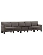 5-osobowa sofa dekoracyjna taupe - Alaia 5X