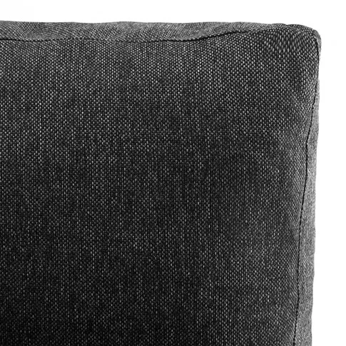 Sofa modułowa czarno-ciemnoszara z ekoskóry Astoa 