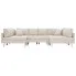 Sofa modułowa z kremowej tkaniny Astoa 9Q 
