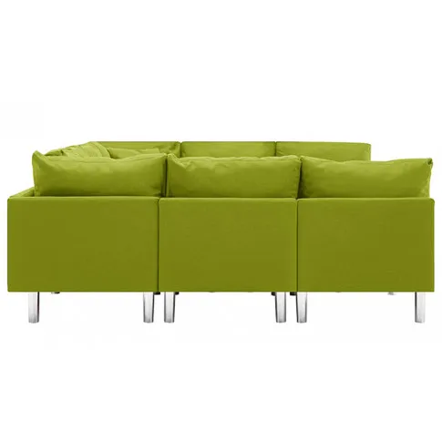 Sofa modułowa z zielonej tkaniny Astoa 9Q 