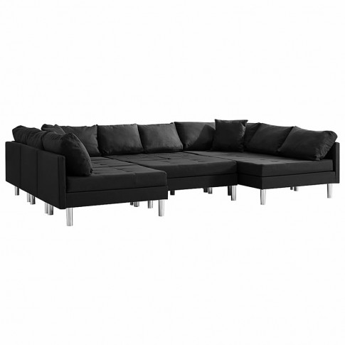 9 czesciowa sofa modulowa astoa9q czarna