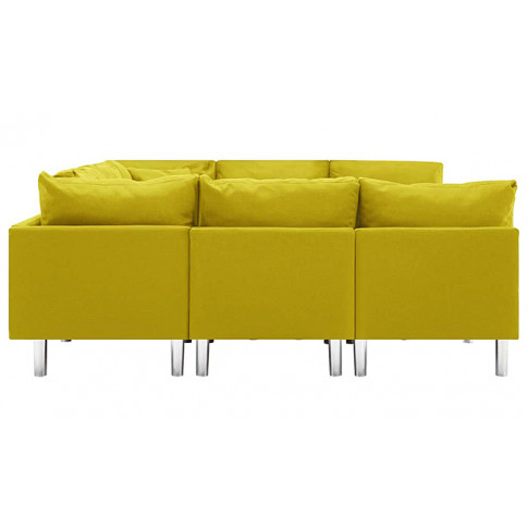 Sofa modułowa z żółtej tkaniny Astoa 9Q