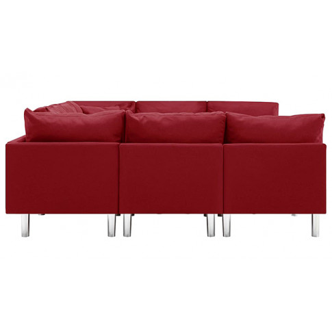 Sofa modułowa z tkaniny czerwone wino Astoa 9Q