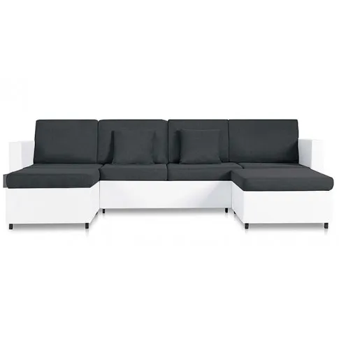 4-osobowa biało-ciemnoszara sofa - Arbre 4Q