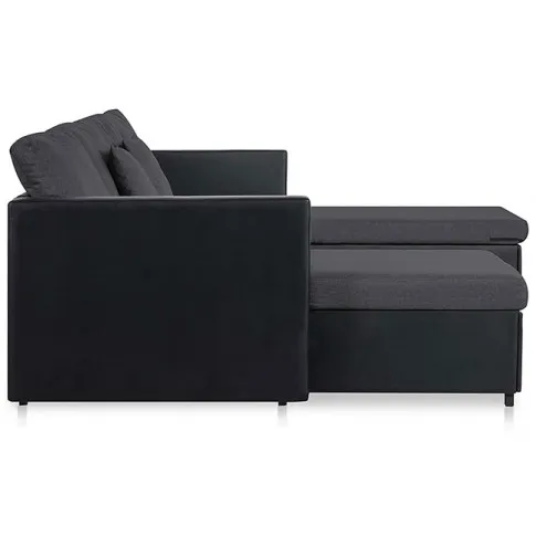 4-osobowa czarno-ciemnoszara sofa - Arbre 4Q