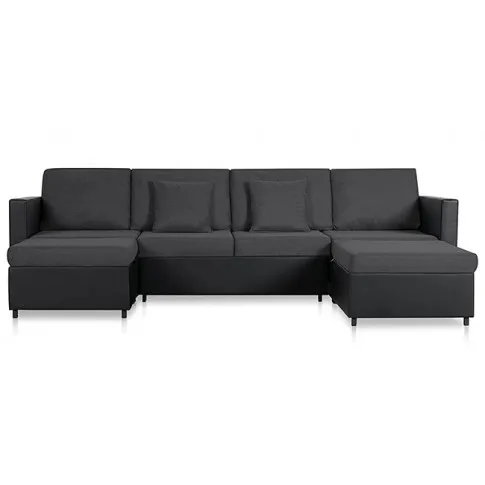 4-osobowa czarno-ciemnoszara sofa - Arbre 4Q