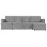 4-osobowa rozkładana jasnoszara sofa Arbre 4X 