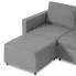 4-osobowa rozkładana jasnoszara sofa Arbre 4X 