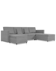 4-osobowa rozkładana jasnoszara sofa - Arbre 4X w sklepie Edinos.pl