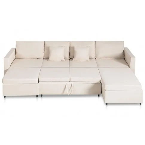 4-osobowa rozkładana kremowa sofa Arbre 4X 