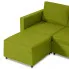 4-osobowa rozkładana zielona sofa Arbre 4X