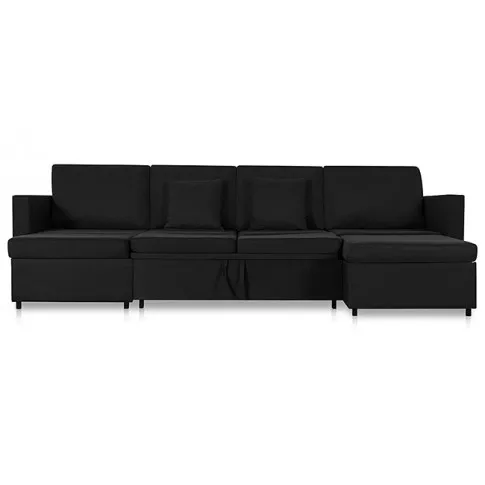 4-osobowa rozkładana czarna sofa Arbre 4X