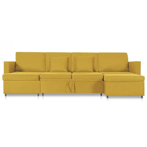 4-osobowa rozkładana żółta sofa Arbre 4X