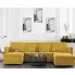 4-osobowa rozkładana żółta sofa Arbre 4X