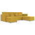 4-osobowa rozkładana żółta sofa - Arbre 4X