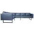 7-osobowa szara sofa narożna, ekoskóra, Sirena 2X