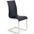 Zdjęcie produktu Tapicerowane krzesło Harry - czarne + biały połysk.