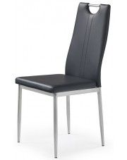 Krzesło tapicerowane Vulpin - czarne