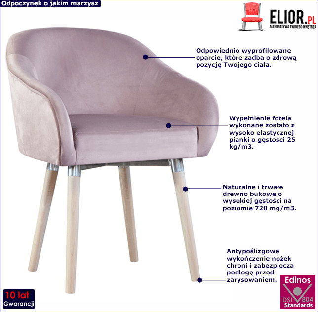 Fotel do salonu tapicerowany Iveris 2X