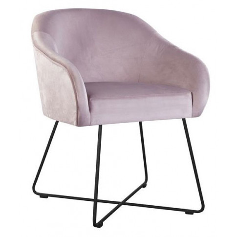 Różowy fotel tapicerowany Iveris 4X