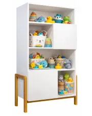 Biały skandynawski regał dziecięcy - Erno 4X w sklepie Edinos.pl