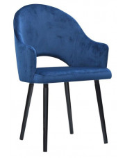 Niebieski fotel tapicerowany Jorti 2X - 68 kolorów w sklepie Edinos.pl